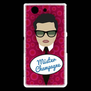 Coque Sony Xperia Z3 Compact Mister Champagne Brun