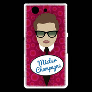 Coque Sony Xperia Z3 Compact Mister Champagne Chatain