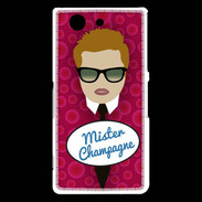 Coque Sony Xperia Z3 Compact Mister Champagne Roux