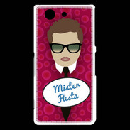 Coque Sony Xperia Z3 Compact Mister Fiesta Chatain