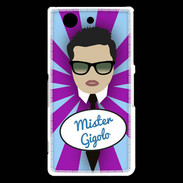 Coque Sony Xperia Z3 Compact Mister Gigolo Brun