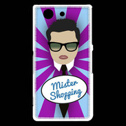 Coque Sony Xperia Z3 Compact Mister Shopping Brun