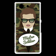 Coque Sony Xperia Z3 Compact Mister Soldier Chatain