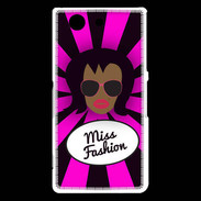 Coque Sony Xperia Z3 Compact Miss Fashion Black