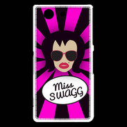 Coque Sony Xperia Z3 Compact Miss Swag Brune