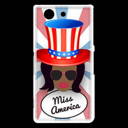 Coque Sony Xperia Z3 Compact Miss USA Black