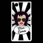 Coque Sony Xperia Z3 Compact Miss Corse Brune