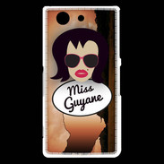 Coque Sony Xperia Z3 Compact Miss Guyane Brune
