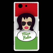 Coque Sony Xperia Z3 Compact Miss Italie Brune