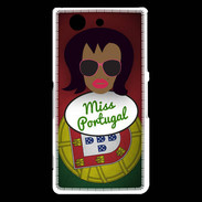 Coque Sony Xperia Z3 Compact Miss Portugal Black