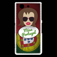 Coque Sony Xperia Z3 Compact Miss Portugal Chatain