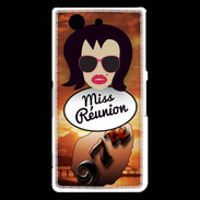 Coque Sony Xperia Z3 Compact Miss Réunion Brune