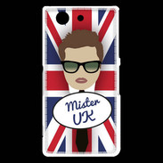 Coque Sony Xperia Z3 Compact Mister UK Chatain