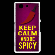Coque Sony Xperia Z3 Compact Keep Calm and Be Spicy Rose