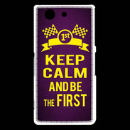 Coque Sony Xperia Z3 Compact Keep Calm and Be the First Violet