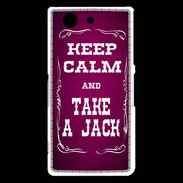 Coque Sony Xperia Z3 Compact Keep Calm and Take Jack Rose