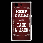Coque Sony Xperia Z3 Compact Keep Calm and Take Jack Rouge