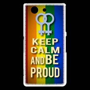 Coque Sony Xperia Z3 Compact Keep Calm and Be proud Women Gay