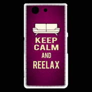 Coque Sony Xperia Z3 Compact Keep Calm and Reelax Rose