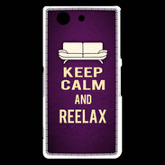 Coque Sony Xperia Z3 Compact Keep Calm and Reelax Violet