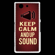 Coque Sony Xperia Z3 Compact Keep Calm and Up Sound Rouge