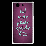 Coque Sony Xperia Z3 Compact LOL MDR Rose ZG