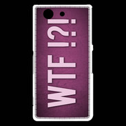 Coque Sony Xperia Z3 Compact WTF Rose ZG