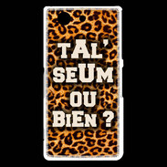 Coque Sony Xperia Z3 Compact Ta l'seum ou bien Léopard