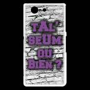 Coque Sony Xperia Z3 Compact Ta l'seum ou bien Violet