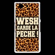 Coque Sony Xperia Z3 Compact Wesh garde la pèche Léopard