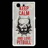 Coque Sony Xperia Z3 Compact Keep calm pitbull 1 ZG