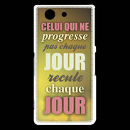 Coque Sony Xperia Z3 Compact Progresse de jour en jour ZG