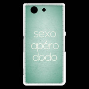 Coque Sony Xperia Z3 Compact Sexo Apéro Dodo vert ZG
