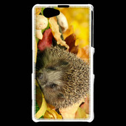 Coque Sony Xperia Z1 Compact Automne et Hérisson