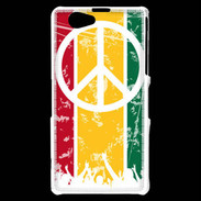 Coque Sony Xperia Z1 Compact Rasta Peace and Love 15