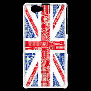 Coque Sony Xperia Z1 Compact Angleterre sur Drapeau 1