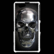 Coque Sony Xperia Z1 Compact Tête de mort en métal