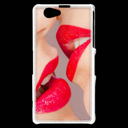 Coque Sony Xperia Z1 Compact Bouche sexy Lesbienne et rouge à lèvres gloss