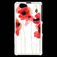 Coque Sony Xperia Z1 Compact Dessin de coquelicot