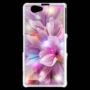 Coque Sony Xperia Z1 Compact Design Orchidée violette