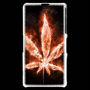 Coque Sony Xperia Z1 Compact Cannabis en feu