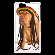 Coque Sony Xperia Z1 Compact Chien Rasta