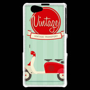 Coque Sony Xperia Z1 Compact Scooter Vintage