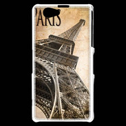 Coque Sony Xperia Z1 Compact Tour Eiffel vertigineuse vintage