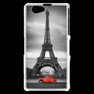 Coque Sony Xperia Z1 Compact Vintage Tour Eiffel et 2 cv