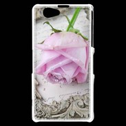 Coque Sony Xperia Z1 Compact Rose Vintage