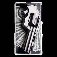 Coque Sony Xperia Z1 Compact Arme et Dollars
