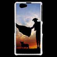 Coque Sony Xperia Z1 Compact Silhouette d'un toréador