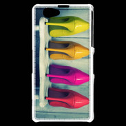 Coque Sony Xperia Z1 Compact Chaussures à talons colorés 5