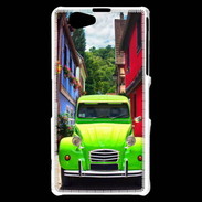 Coque Sony Xperia Z1 Compact 2cv verte de collection